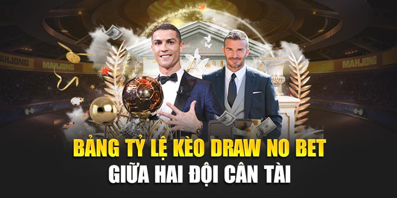 Bảng tỷ lệ kèo Draw no bet giữa hai đội cân tài
